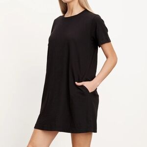 VELVET Graham and Spencer Black T-Shirt Dress